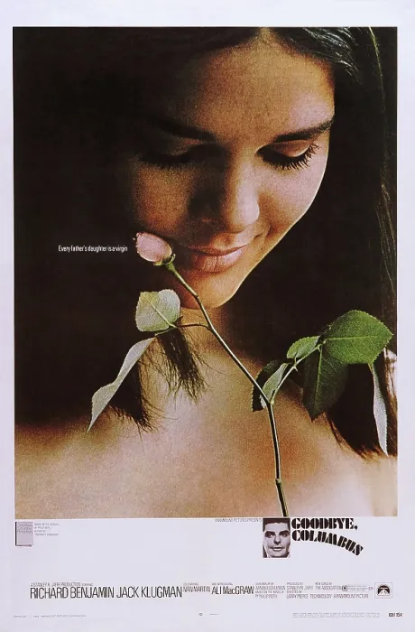 Framed Print : GOODBYE, COLUMBUS, top: Ali MacGraw, bottom: Richard Benjamin on poster art, 1969 Framed Print : GOODBYE, COLUMBUS, top: Ali MacGraw, bottom: Richard Benjamin on poster art, 1969