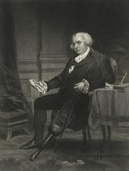 Framed Print : Gouverneur Morris was elected to serve on the drafting committee at the Constitutional Convention in Philadelphia, 1787