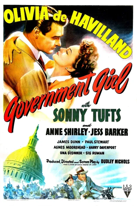 Framed Print : GOVERNMENT GIRL, US poster, top from left: Sonny Tufts, Olivia de Havilland, 1943