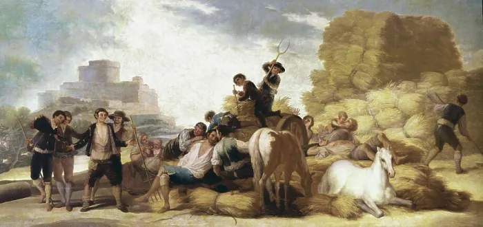 Framed Print : GOYA Y LUCIENTES, Francisco de (1746-1828). Summer, or The Harvest. 1786. Oil on canvas. SPAIN. Madrid. Prado Museum. AISA / Everett Collection**US SALES ONLY**