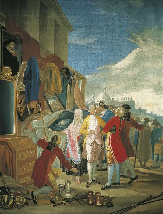 Framed Print : GOYA Y LUCIENTES, Francisco de (1746-1828). Fair at Madrid. 1778-1779. SPAIN. Madrid. Royal Palace