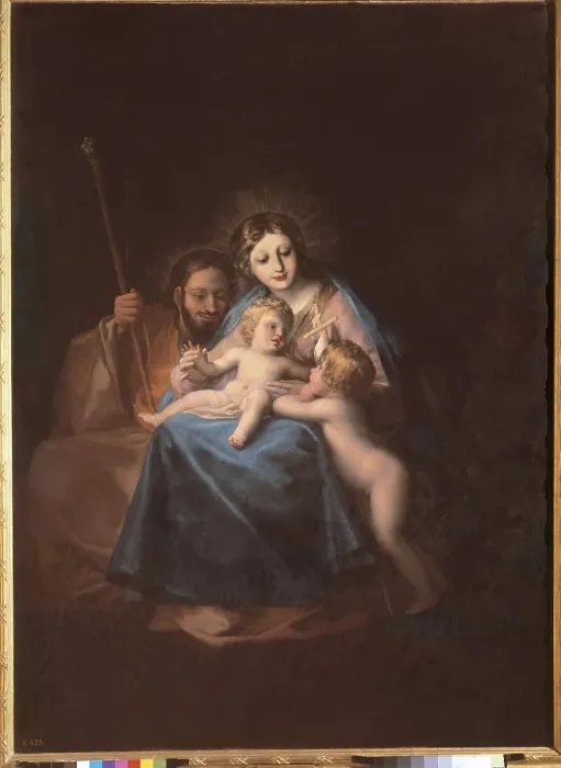 Framed Print : GOYA Y LUCIENTES, Francisco de (1746-1828). The Holy Family. 1775. Work done when he was young. Oil on canvas. SPAIN. Madrid. Prado Museum