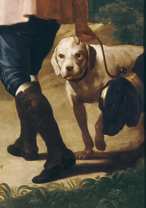 Framed Print : GOYA Y LUCIENTES, Francisco de (1746-1828). The Hunter and his Dogs. 1775. Detail. Oil on canvas. SPAIN. Madrid. Prado Museum. AISA / Everett Collection**US SALES ONLY**