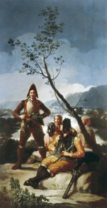 Framed Print : GOYA Y LUCIENTES, Francisco de (1746-1828). The Tobacco Guards. 1780. Painted for the Princes Bedroom at El Pardo. Oil on canvas. SPAIN. Madrid. Prado Museum Framed Print : GOYA Y LUCIENTES, Francisco de (1746-1828). The Tobacco Guards. 1780. Painted for the Princes Bedroom at El Pardo. Oil on canvas. SPAIN. Madrid. Prado Museum