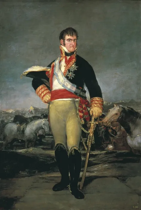 Framed Print : GOYA Y LUCIENTES, Francisco de (1746-1828). King Ferdinand VII. 1814. Oil on canvas. SPAIN. Madrid. Prado Museum