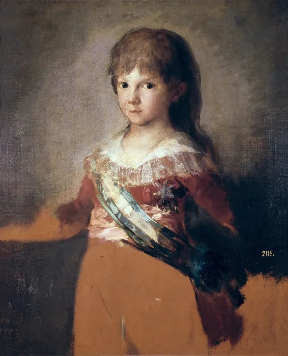 Framed Print : GOYA Y LUCIENTES, Francisco de (1746-1828). Infante Don Francisco de Paula. ca. 1797. Study from life, preparatory for the painting 'Charles IV and his Family'