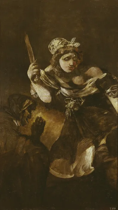Framed Print : GOYA Y LUCIENTES, Francisco de (1746-1828). Judith and Holophernes. 1819 - 1823. Mural painting mounted on canvas Framed Print : GOYA Y LUCIENTES, Francisco de (1746-1828). Judith and Holophernes. 1819 - 1823. Mural painting mounted on canvas