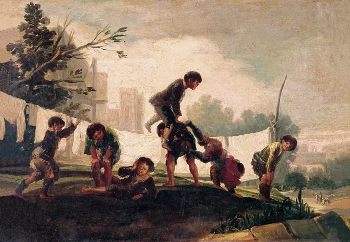 Framed Print : GOYA Y LUCIENTES, Francisco de (1746-1828). Children's Game: El Paso. ca. 1780. Oil on canvas. SPAIN. Valencia. San Pio V Fine Arts Museum Framed Print : GOYA Y LUCIENTES, Francisco de (1746-1828). Children's Game: El Paso. ca. 1780. Oil on canvas. SPAIN. Valencia. San Pio V Fine Arts Museum
