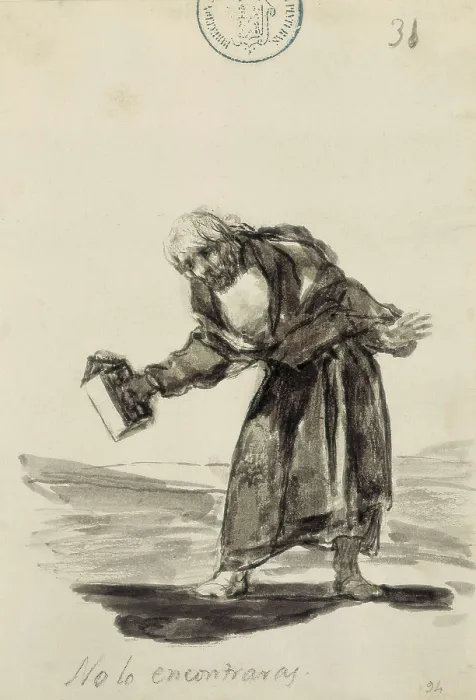 Framed Print : GOYA Y LUCIENTES, Francisco de (1746-1828). You will not find it. 1814-1828. From the drawings originated by the Secular Laws and the War. Drawing. SPAIN. Madrid. Prado Museum
