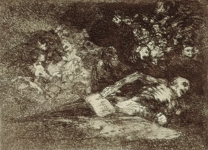 Framed Print : GOYA Y LUCIENTES, Francisco de (1746-1828). Nothing. It Will Say. 1810-1820. Plate 69 of 'The Disasters of War'. Etching. SPAIN. Madrid. National Library