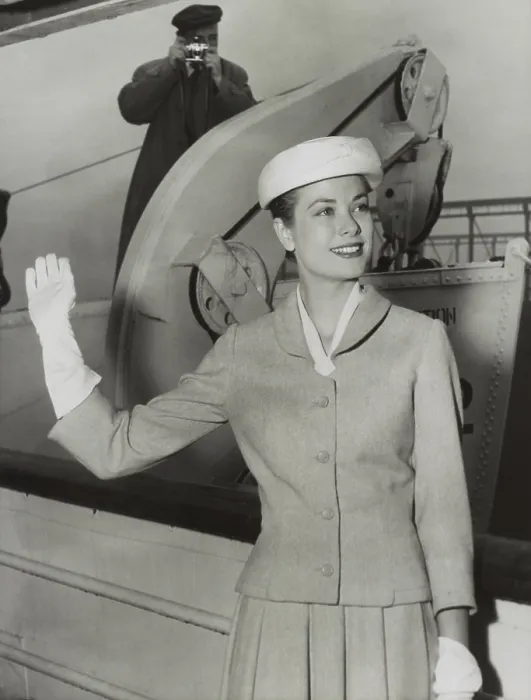 Framed Print : Grace Kelly waves from the ocean liner SS Constitution before sailing for Monaco. April 4, 1956. She married Prince Rainer, the ruler of the small principality on April 19, 1956 Framed Print : Grace Kelly waves from the ocean liner SS Constitution before sailing for Monaco. April 4, 1956. She married Prince Rainer, the ruler of the small principality on April 19, 1956