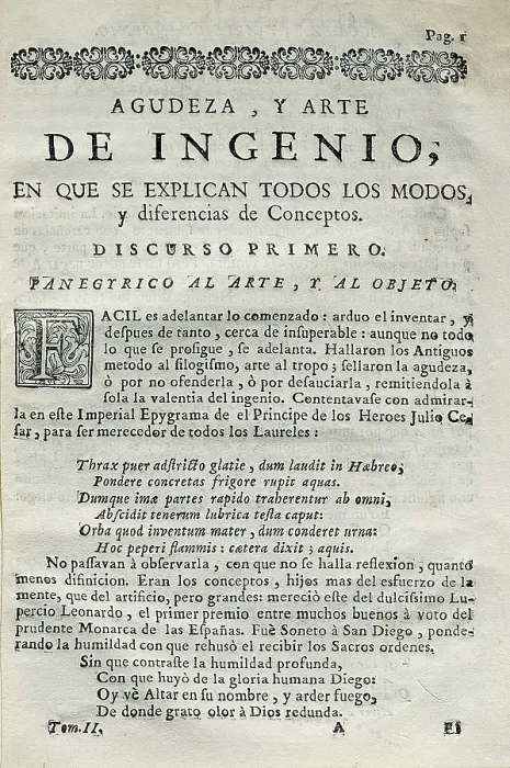 Framed Print : GRACIAN, Baltasar (1601-1658) Framed Print : GRACIAN, Baltasar (1601-1658)