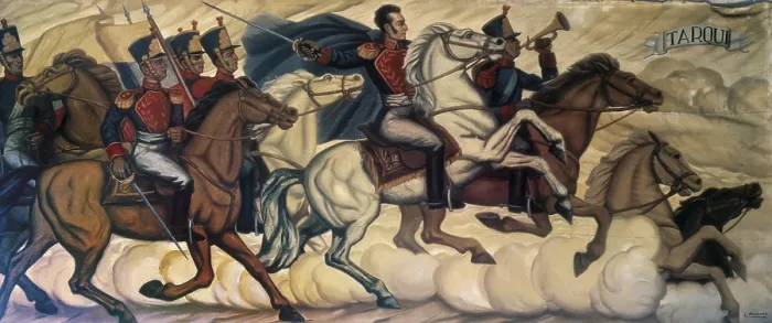 Framed Print : Gran Colombia-Peru War