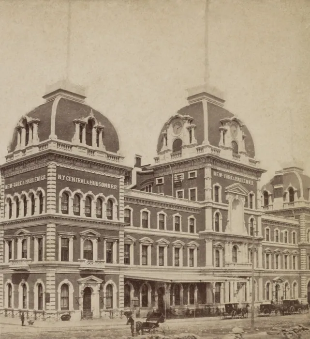 Framed Print : Grand Central Depot, was built in 1871 as the hub for three railroad lines in NYC Framed Print : Grand Central Depot, was built in 1871 as the hub for three railroad lines in NYC
