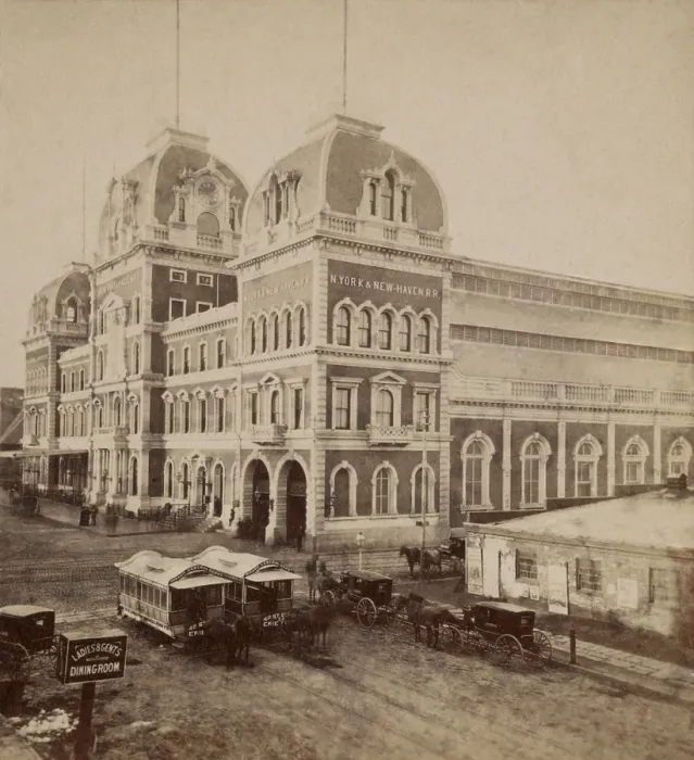 Framed Print : Grand Central Depot, New York City, was built in 1871 as the hub for three railroad lines entering Manhattan