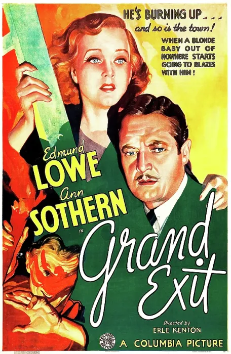 Framed Print : GRAND EXIT, US poster art, from top: Ann Sothern, Edmund Lowe, 1935 Framed Print : GRAND EXIT, US poster art, from top: Ann Sothern, Edmund Lowe, 1935