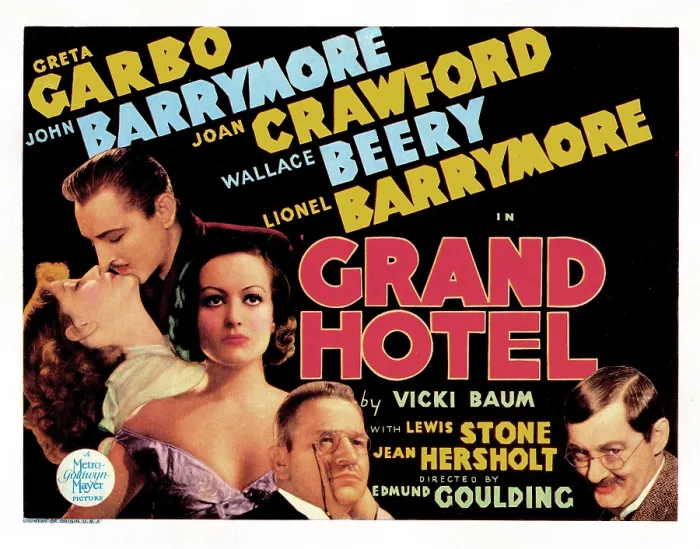 Framed Print : GRAND HOTEL, from left, Greta Garbo, John Barrymore, Joan Crawford, Wallace Beery, Lionel Barrymore, 1932 Framed Print : GRAND HOTEL, from left, Greta Garbo, John Barrymore, Joan Crawford, Wallace Beery, Lionel Barrymore, 1932
