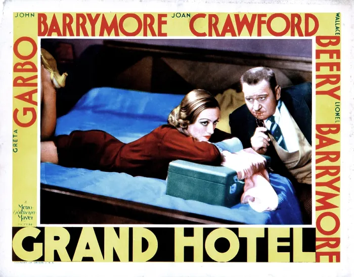 Framed Print : GRAND HOTEL, from left, Joan Crawford, Wallace Beery, 1932