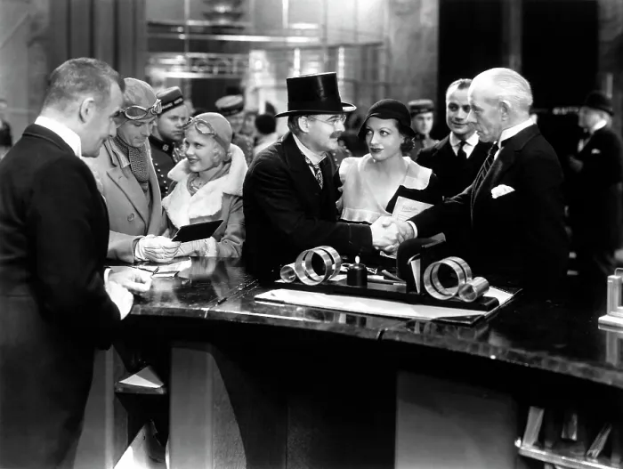 Framed Print : GRAND HOTEL, Mary Carlisle, Lionel Barrymore, Joan Crawford, Lewis Stone, 1932