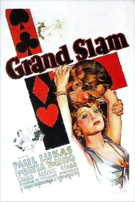 Framed Print : GRAND SLAM, US poster art, from top: Paul Lukas, Loretta Young, 1933 Framed Print : GRAND SLAM, US poster art, from top: Paul Lukas, Loretta Young, 1933