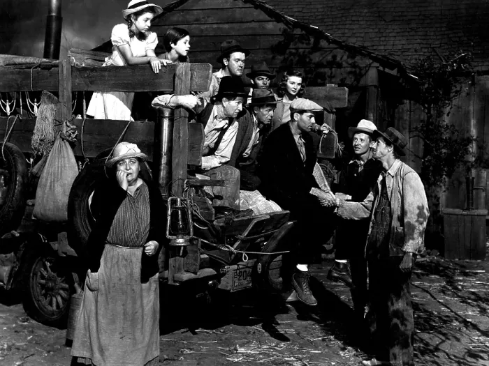 Framed Print : THE GRAPES OF WRATH, bottom left: Jane Darwell; top row on truck from left: Shirley Mills, Darryl Hickman, Frank Sully, Eddie Quillan, Dorris Bowden; bottom row: Russell Simpson Framed Print : THE GRAPES OF WRATH, bottom left: Jane Darwell; top row on truck from left: Shirley Mills, Darryl Hickman, Frank Sully, Eddie Quillan, Dorris Bowden; bottom row: Russell Simpson