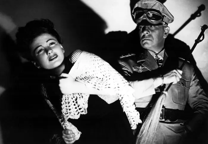 Framed Print : FIVE GRAVES TO CAIRO, Anne Baxter, Erich von Stroheim, 1943 Framed Print : FIVE GRAVES TO CAIRO, Anne Baxter, Erich von Stroheim, 1943