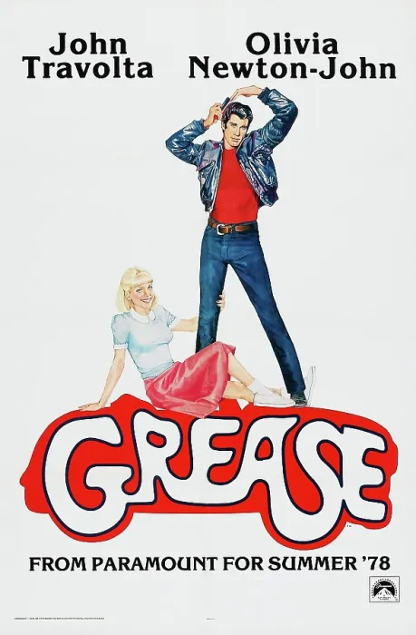 Framed Print : GREASE, US poster, John Travolta, Olivia Newton-John, 1978, Paramount Pictures / courtesy Everett Collection Framed Print : GREASE, US poster, John Travolta, Olivia Newton-John, 1978, Paramount Pictures / courtesy Everett Collection