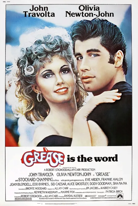 Framed Print : GREASE, US poster, Olivia Newton-John, John Travolta, 1978. Paramount Pictures / Courtesy Everett Collection