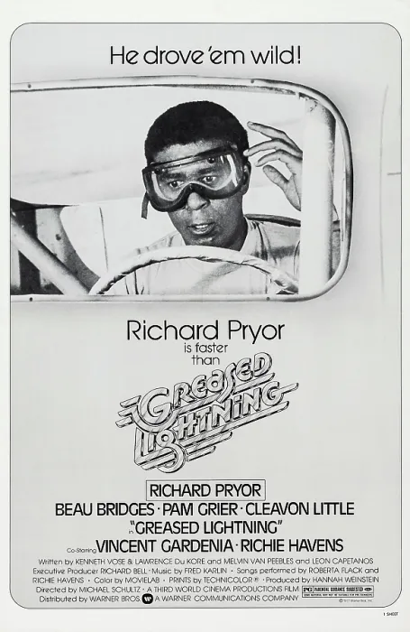 Framed Print : GREASED LIGHTNING, US poster art, Richard Pryor, 1977 Framed Print : GREASED LIGHTNING, US poster art, Richard Pryor, 1977