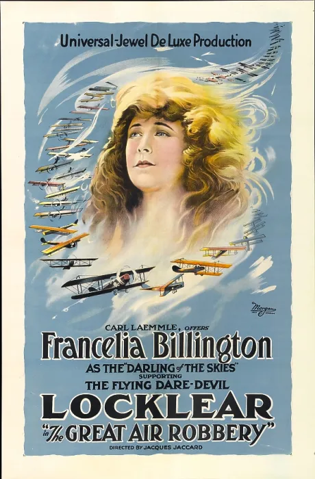 Framed Print : THE GREAT AIR ROBBERY, Francelia Billington, 1919 Framed Print : THE GREAT AIR ROBBERY, Francelia Billington, 1919