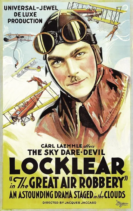 Framed Print : THE GREAT AIR ROBBERY, Ormer Locklear, 1919 Framed Print : THE GREAT AIR ROBBERY, Ormer Locklear, 1919