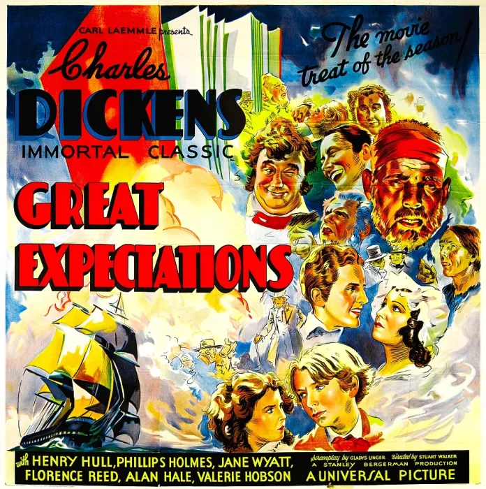 Framed Print : GREAT EXPECTATIONS, center top right: Henry Hull, bottom right: George Breakston, Phillips Holmes (left underneath Hull), 1934 Framed Print : GREAT EXPECTATIONS, center top right: Henry Hull, bottom right: George Breakston, Phillips Holmes (left underneath Hull), 1934