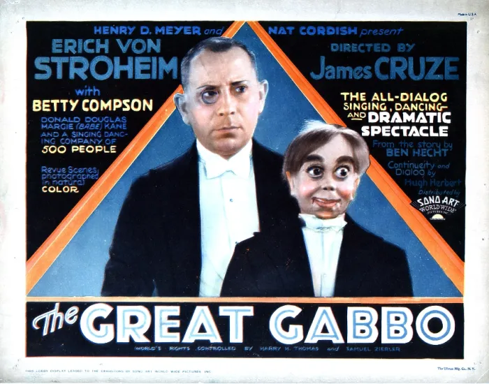 Framed Print : THE GREAT GABBO, Erich von Stroheim, 1929