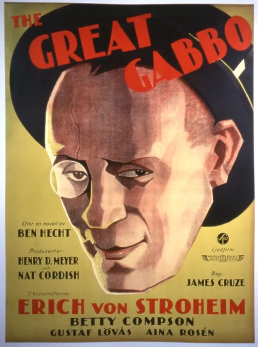 Framed Print : THE GREAT GABBO, Erich von Stroheim, 1929