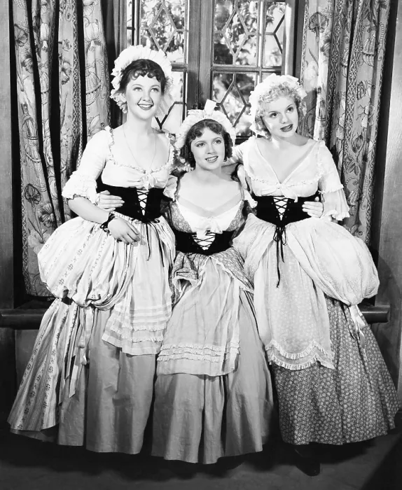 Framed Print : THE GREAT GARRICK, from left: Linda Perry, Lana Turner, Marie Wilson, 1937