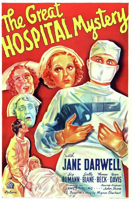 Framed Print : THE GREAT HOSPITAL MYSTERY, US poster art, clockwise from left, starting with doctor bottom left: Thomas Beck, Jane Darwell, Joan Davis, Sally Blane, Thomas Beck Framed Print : THE GREAT HOSPITAL MYSTERY, US poster art, clockwise from left, starting with doctor bottom left: Thomas Beck, Jane Darwell, Joan Davis, Sally Blane, Thomas Beck