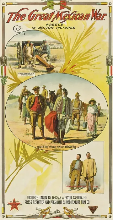 Framed Print : THE GREAT MEXICAN WAR, bottom from left: General Salvador Mercado, General Adolfo Jimenez Castro, 1914