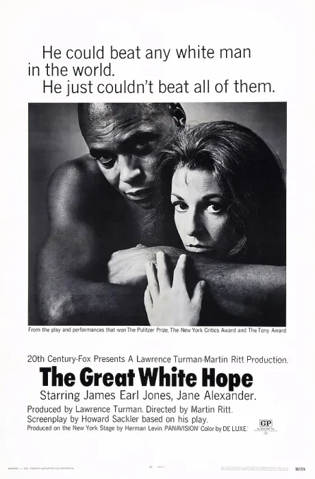 Framed Print : THE GREAT WHITE HOPE, US poster, from left: James Earl Jones, Jane Alexander, 1970, TM & Copyright 20th Century Fox Film Corp. / courtesy Everett Collection