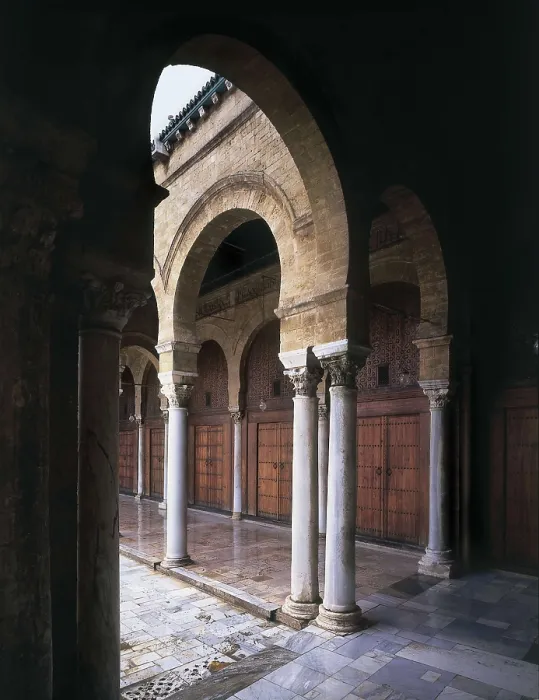 Framed Print : Great Zitouna Mosque or Mosque of the Olive Tree. 8th c. TUNISIA. TUNIS. Tunis. Courtyard colonnade. Islamic art. AISA / Everett Collection**US SALES ONLY** Framed Print : Great Zitouna Mosque or Mosque of the Olive Tree. 8th c. TUNISIA. TUNIS. Tunis. Courtyard colonnade. Islamic art. AISA / Everett Collection**US SALES ONLY**
