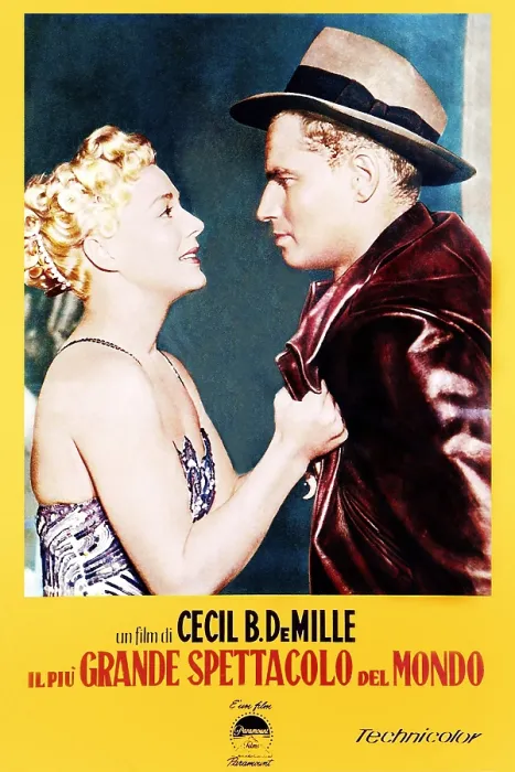 Framed Print : THE GREATEST SHOW ON EARTH, (aka IL PIU GRANDE SPETTACOLO DEL MONDO), from left: Betty Hutton, Charlton Heston, 1952 GSE 012(89924)