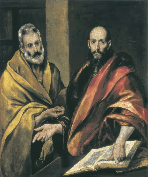 Framed Print : Greco, Domnikos Theotokpoulos, called El (1541-1614). Sts Peter and Paul. ca. 1687-1592. Mannerism art. Oil on canvas. RUSSIA. Saint Petersburg. State Hermitage Museum Framed Print : Greco, Domnikos Theotokpoulos, called El (1541-1614). Sts Peter and Paul. ca. 1687-1592. Mannerism art. Oil on canvas. RUSSIA. Saint Petersburg. State Hermitage Museum