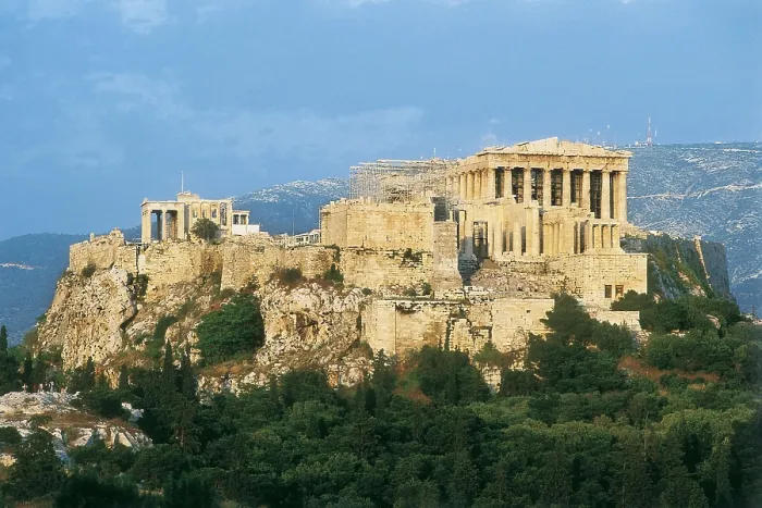 Framed Print : GREECE. Athens. Acropolis. The Parthenon, the Propylaea or Propylaia and the Erechtheum or Erechtheion. AISA / Everett Collection**US SALES ONLY** Framed Print : GREECE. Athens. Acropolis. The Parthenon, the Propylaea or Propylaia and the Erechtheum or Erechtheion. AISA / Everett Collection**US SALES ONLY**