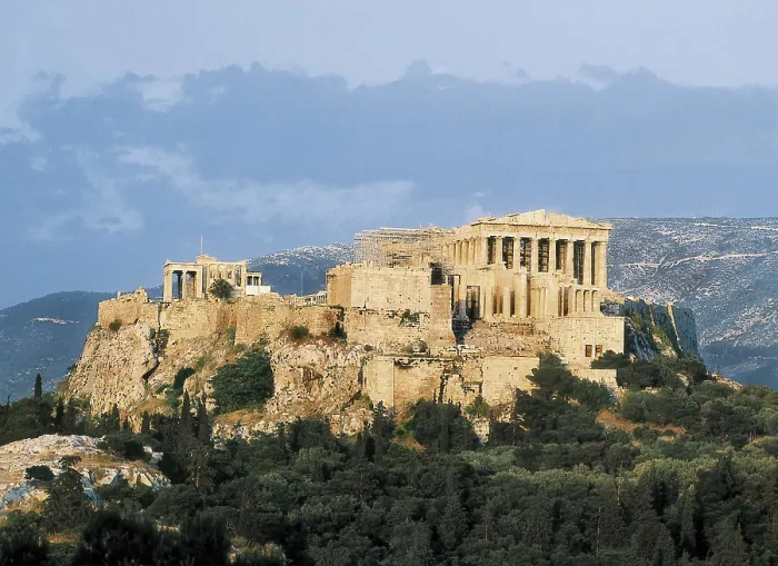 Framed Print : GREECE. Athens. Acropolis. Parthenon, Propylaea and Erechtheum. AISA / Everett Collection**US SALES ONLY** Framed Print : GREECE. Athens. Acropolis. Parthenon, Propylaea and Erechtheum. AISA / Everett Collection**US SALES ONLY**