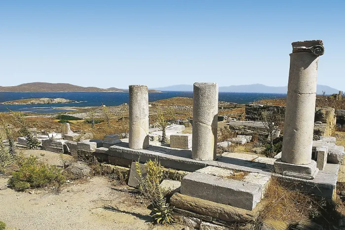 Framed Print : GREECE. CYCLADES. Delos. The Serapeion. Greek art. Architecture. AISA / Everett Collection**US SALES ONLY**