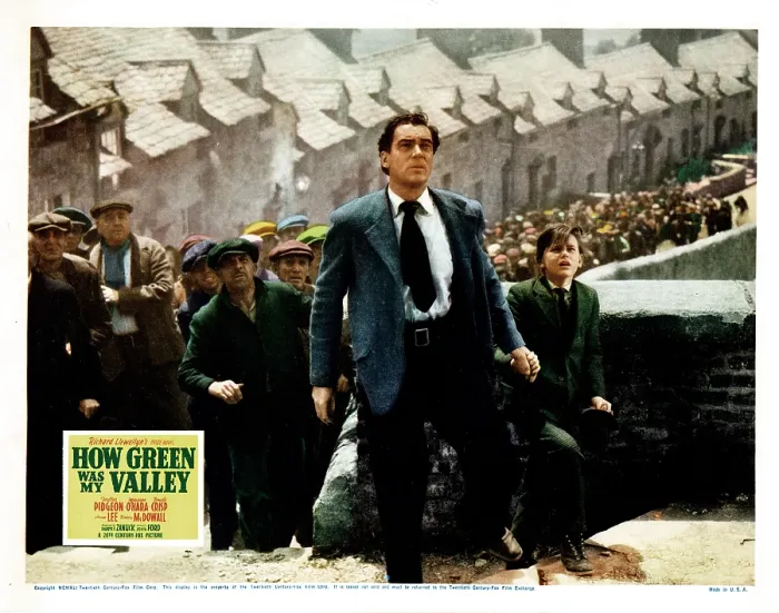 Framed Print : HOW GREEN WAS MY VALLEY, from left, center, Walter Pidgeon, Roddy McDowall, 1941, 20th Century-Fox Film Corporation, TM & Copyright / courtesy Everett Collection