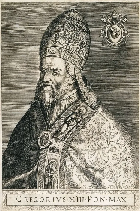 Framed Print : GREGORY XIII (1502-1585). Engraving. FRANCE. Paris. National Library. AISA / Everett Collection**US SALES ONLY**