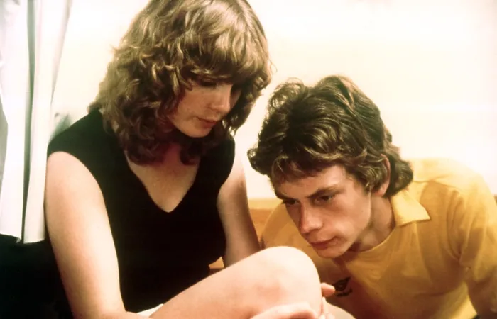 Framed Print : GREGORY'S GIRL, Dee Hepburn, John Gordon Sinclair, 1980. Samuel Goldwyn Company  /  courtesy Everett Collection