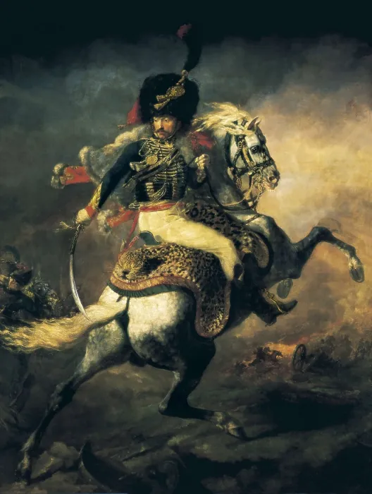 Framed Print : GRICAULT, Thodore (1791-1824). Officer of the Hussars. 1814. Romanticism. Oil on canvas. FRANCE. Paris. Louvre Museum. AISA / Everett Collection**US SALES ONLY**