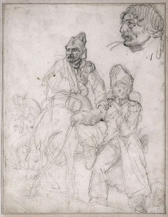Framed Print : GRICAULT, Thodore (1791-1824). The Return from Russia. beg. 19th c. Romanticism. Drawing. UNITED STATES OF AMERICA. Chicago. Art Institute of Chicago