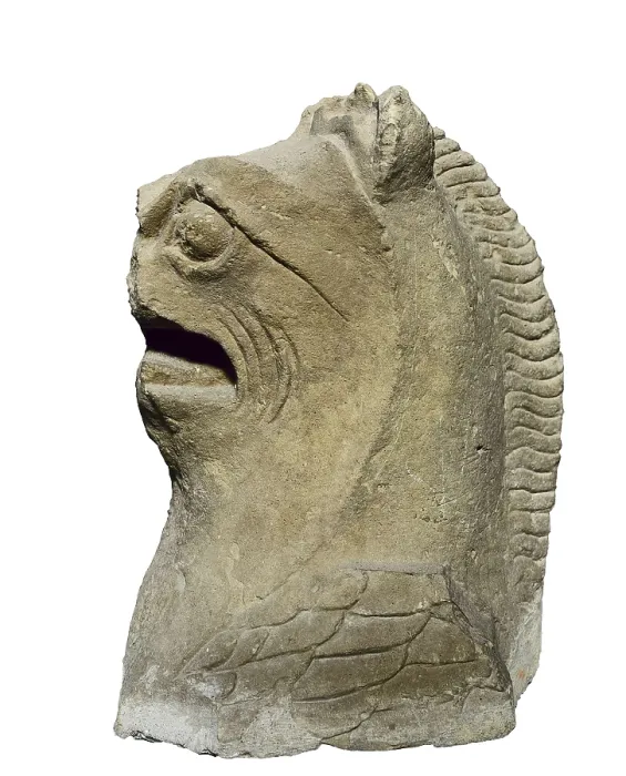 Framed Print : Griffin. 3rd BC. Iberian art. Sculpture on rock. SPAIN. Elche. Archaeological Museum of Elche. Proc: SPAIN. Elche. La Alcudia. AISA / Everett Collection**US SALES ONLY**